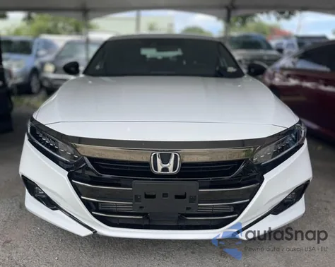 2021 Honda Accord Sport из США, поврежденный, VIN 1HGCV1F32MA046985
